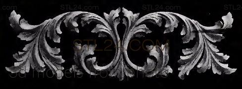 Накладки горизонтальные (HORIZONTAL ONLAY_1076 -  | 3D model 3DSMAX / OBJ / STL) 3D модель для ЧПУ станка